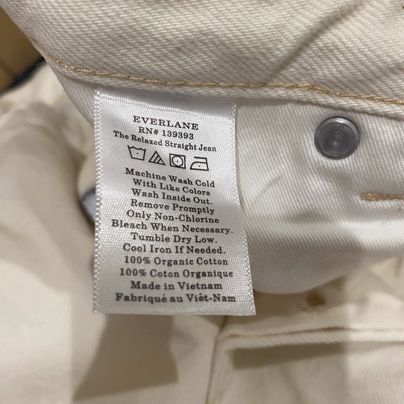 Everlane The Relaxed Straight Fit Jean, Size 26, NWOT - Picture 7 of 8